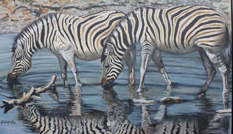 Zebra Xnai Pan by Carol Griffith, ArtworkSale