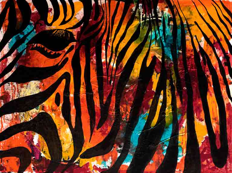 Zebra Color by Merry Renert, ArtworkSale
