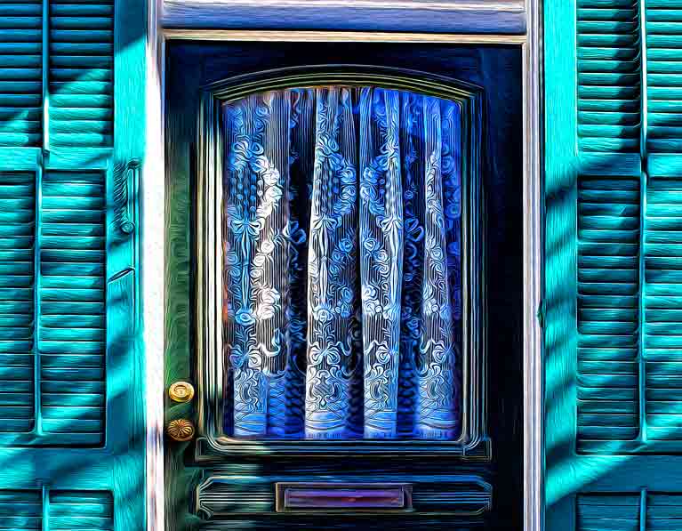 Green Door by Martin Fine, ArtworkSale