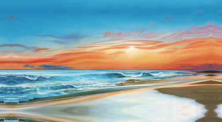 Aussie Sunset by Walt Peterson, ArtworkSale