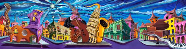 Ciudades Musicales by Ariel Celestino Hernandez, ArtworkSale