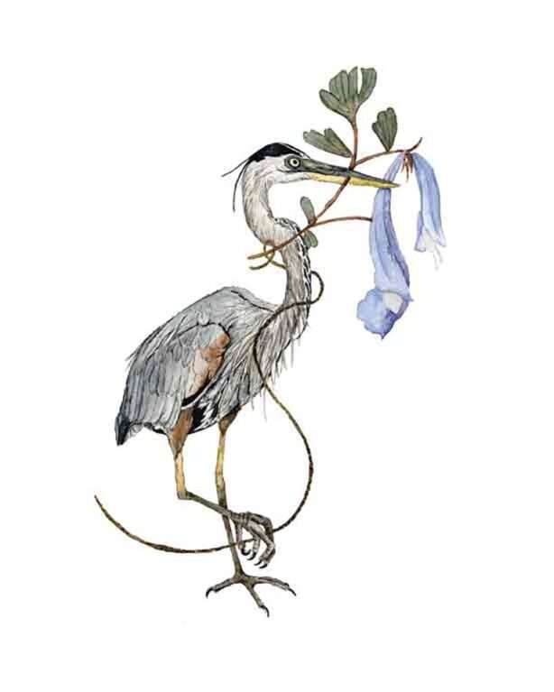 Blue Heron by Kelsey P. Snyder, ArtworkSale