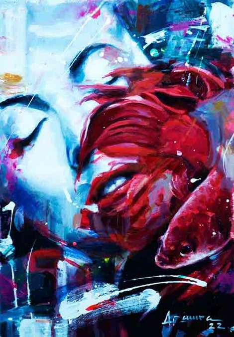 El Juego by Alejandro Faura, canvas art, artworksale, abstract wall art, painting, art for sale