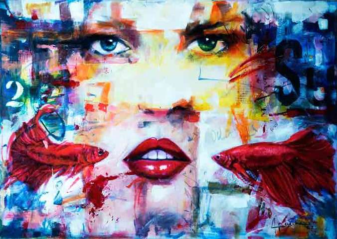 El Lado Oculto by Alejandro Faura, canvas art, artworksale, abstract wall art, painting, art for sale