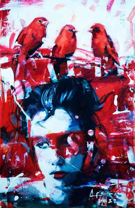 La Suerte Del Camino by Alejandro Faura, canvas art, ArtworkSale, abstract wall art, painting, art for sale