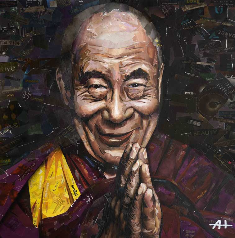 Dalai Lama Hands by Andy Hirst, ArtworkSale