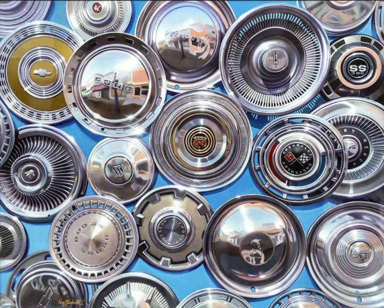 Hubcaps by Doug Bloodworth, ArtworkSale