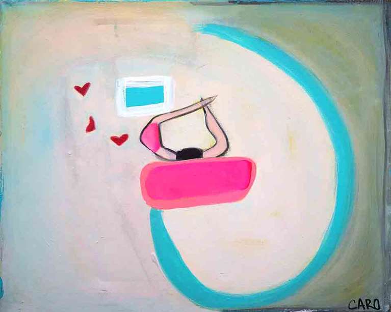 3 Hearts Upside by Caro Tejada, ArtworkSale