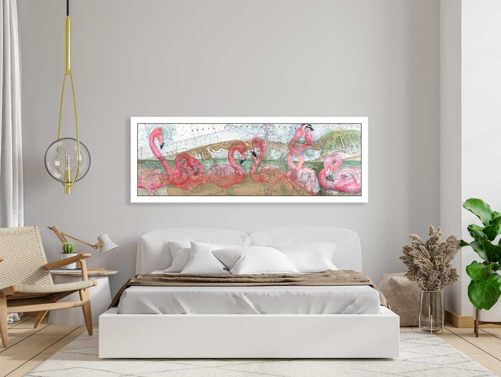 Carly Mejeur, Flamingo Courtship, artworksale