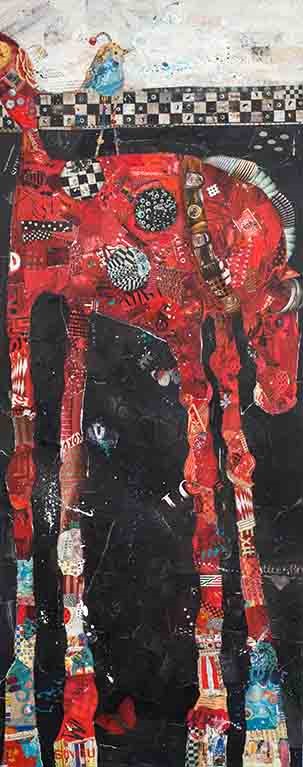 Red Horse by Dominique Kugel, ArtworkSale