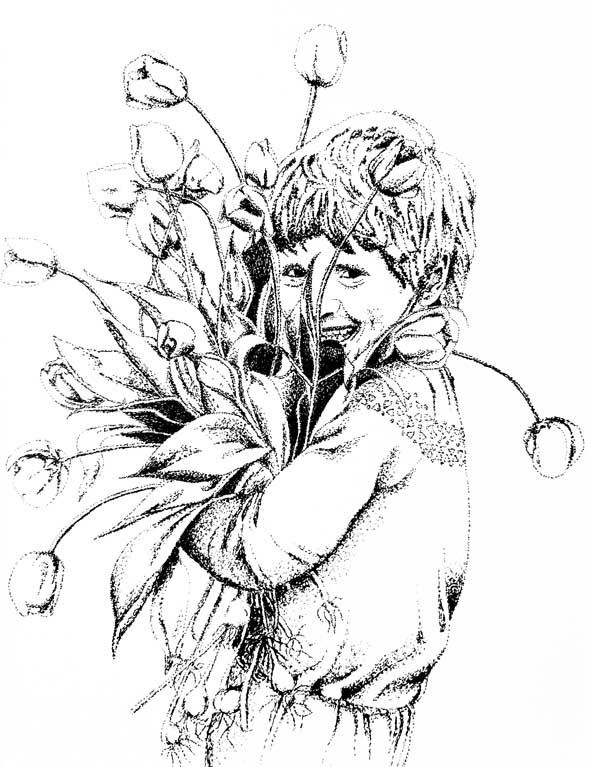 Tulip Gatherer by Ellen Rowley, ArtworkSale