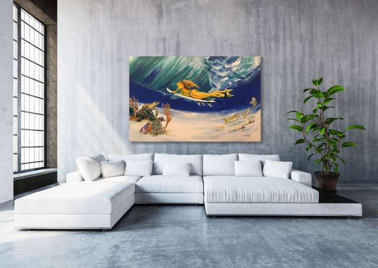 Surf Dive by Ana Lamela,, artworksale, artist,