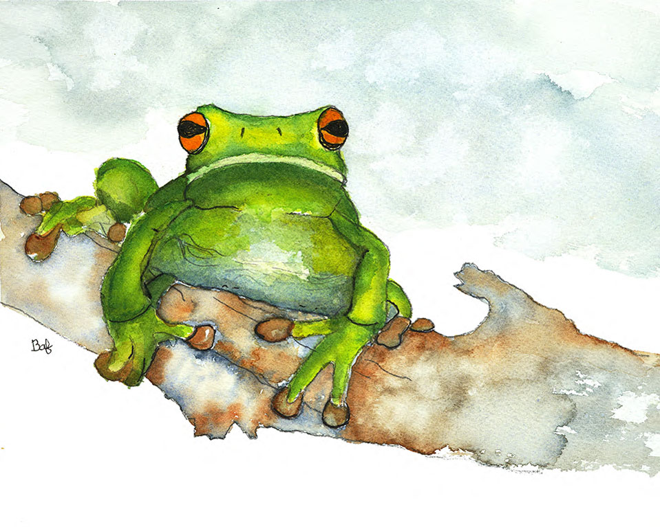 Kiss The Frog by Barbara Friend, ArtworkSale