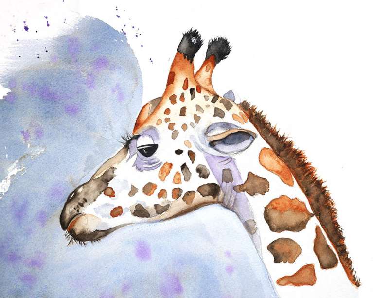 Giraffe by Barbara Friend, ArtworkSale