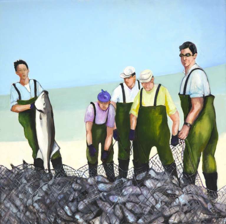 "Fisher Man" by Anne Carter, ArtworkSale