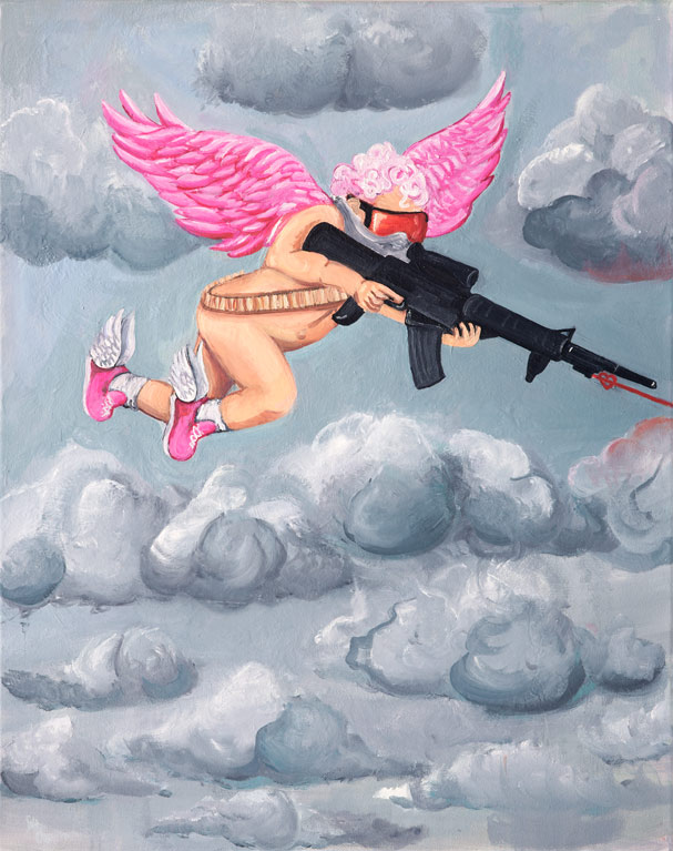angel-with-automatico-Angela-Elisa, artworksale