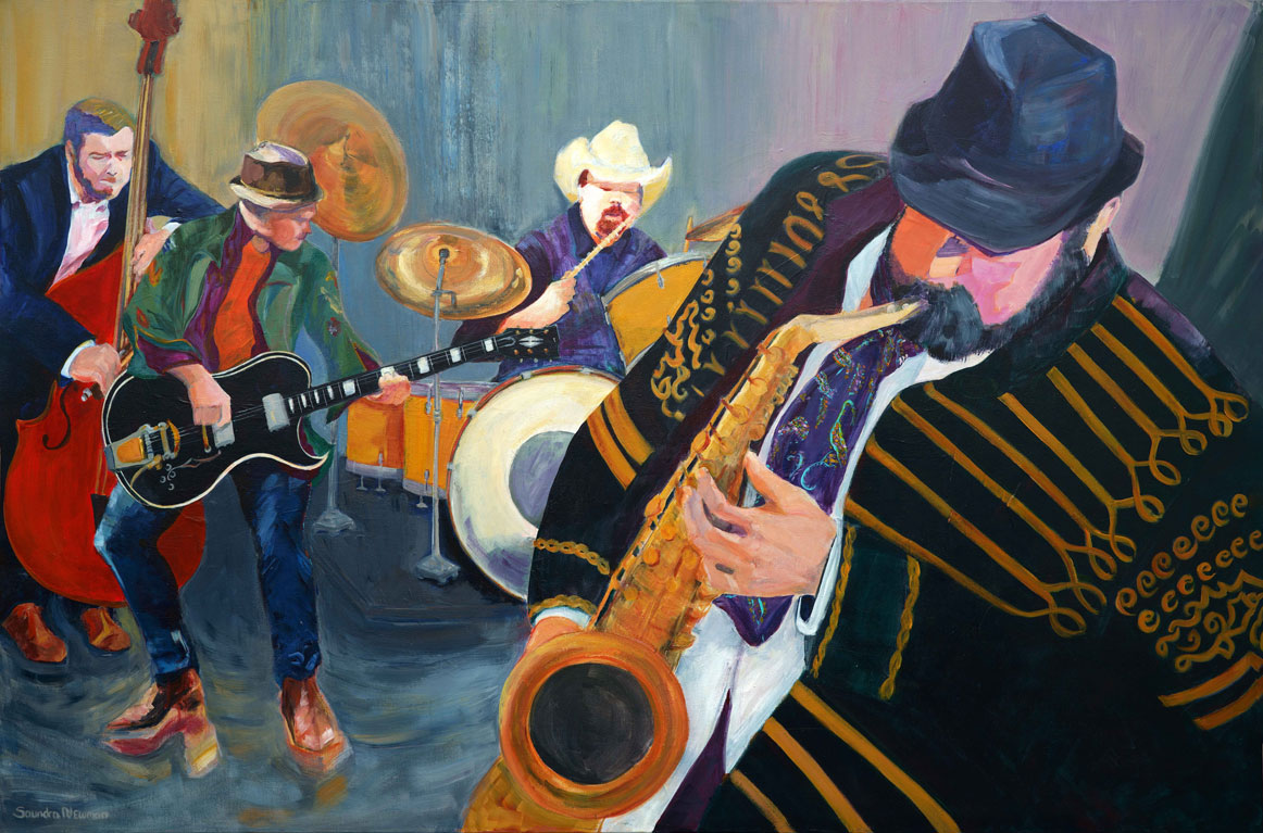 Boys in the Band by Saundra Newman, artworksale, art for sale