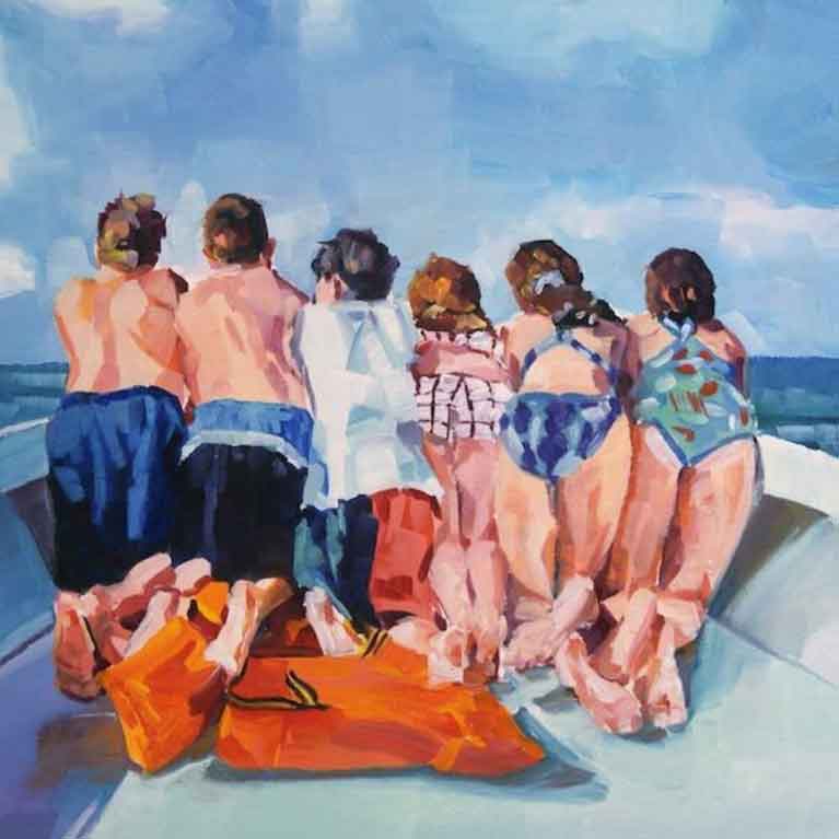 Happy-Sunday by Nancy Spielman, artworksale, art for sale