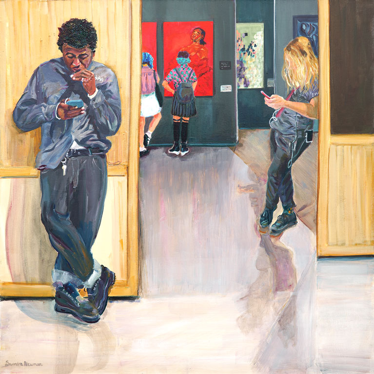 Museum Guarded by Saundra Newman, artworksale, art for sale