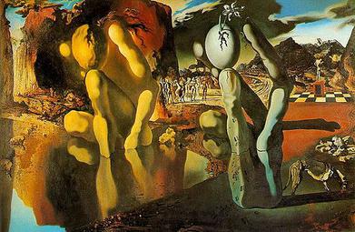 "Metamorphosis of Narcissus" by Salvador Dalí.