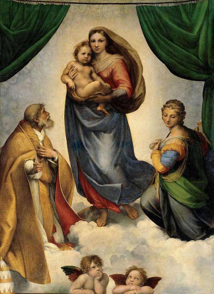 “Sistine Madonna” Raphael, c. 1513-1514