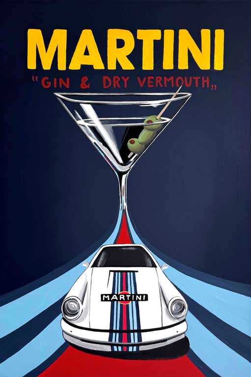 Brooke Botticelli, Martini, print, painting, Artworksale