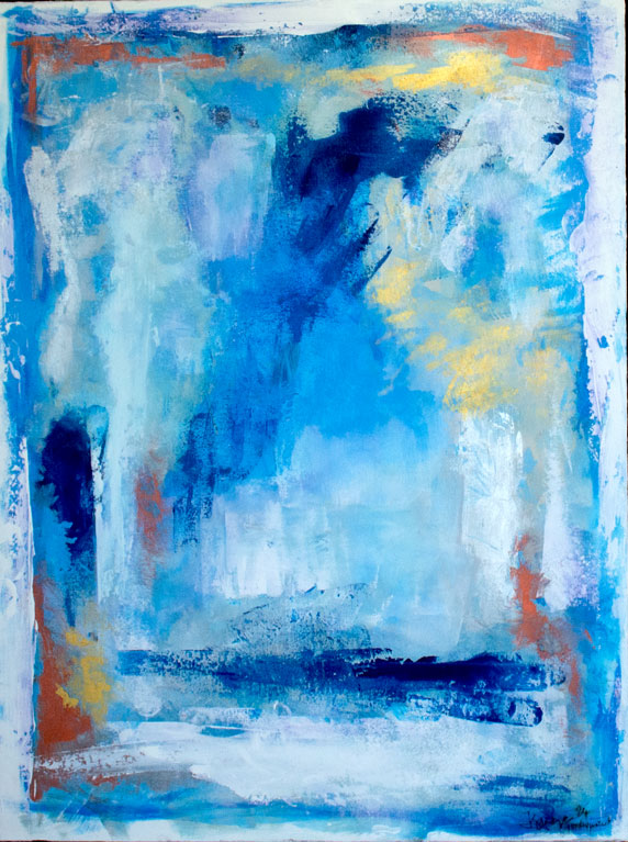 Underwater by-Janice-Savage abstract painting, artworksale artist, art for sale