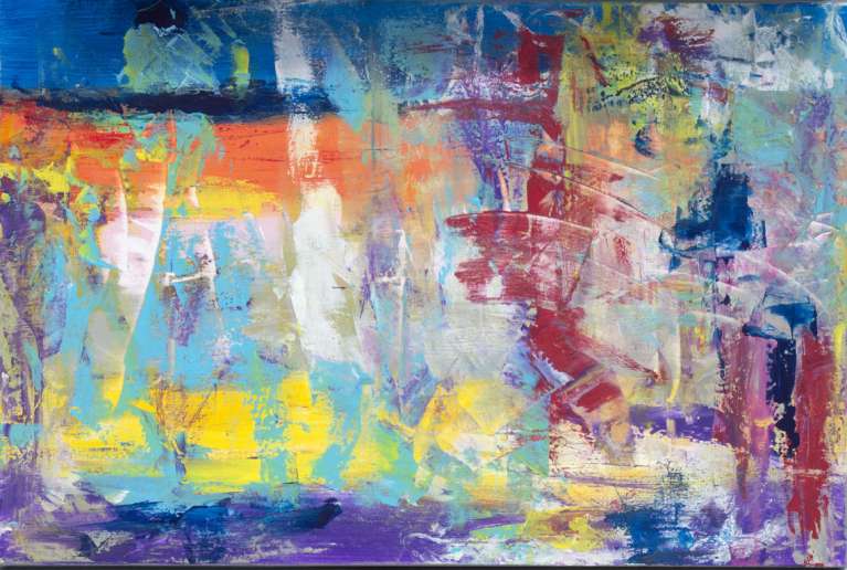 Boat and Sail, Janice-Savage abstract painting, artworksale artist, art for sale